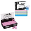 Craftzilla Erasers & Sharpeners - 100 Pack Pink Erasers Large Latex- Free Bevel Erasers + 100 Pack Pencil Sharpener Double Hole Pencil Sharpeners - 100 Pack Bundle