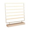 CravoFlow Metal and Wood Earring Stand, 6 Levels