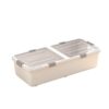 CravoFlow Pp Under Bed Storage Organizer with Wheels Clear Lid
