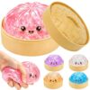 Crazy Fun Squishy Toy with Box, Cute Glitter Squishy Toy, Stretchable Squishies Stress Balls Fidget Sensory Squishy for Holiday
