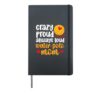 Crazy Proud Water Polo Mom Of A Water Polo Player Mother Hardcover Journal, Black