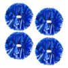 CREATIEE-PRO 4Pcs Cheerleading Pom Poms Cheerleader Pompoms, Blue