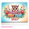 Creative Desk Calendar, Gem Painting Calendar with DIY Craft Design, Home