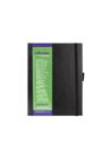 Creative Mark Hard Leather Bound Sketchbook [160 Pages - 8.5 x 11], Black Embossed Leatherette Journal, Acid-Free Paper, Perfect for Dry Media, Drawing with Elastic Pen Loop & Page Keeper Ribbon