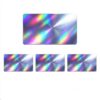 Credit Card Skin Stickers 4 Pack Holographic Rainbow Laser Shimmer