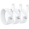CREHAO iPhone14 13 12 Fast Charger Cable 6ft 3Pack USBC to Lightning