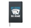 Cribbage Player Cribbage Board Game Playing Card Game Hardcover Journal, Black