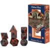 Critical Role: Vox Machina: Adventure Dice - Grog Strongjaw - 8pc RPG Die Set, Gray-Orange, Character Symbols, Collectible Roleplaying Game Accessory