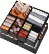 Criusia Drawer Organizer Clothes 12 Pack - Odorless Closet Organizers and Storage for Sock Underwear Bra - Dresser Organizador for Bedroom Organization -Nursery Drawer Divider Trays for Baby Clothes