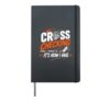 Cross Checking It's How I Hug Hockey Gear Stick Handling Hardcover Journal, Black
