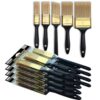 Crozzfog 20 Pcs Paint Brushes, 5 Sizes, 1" 1.5" 2" 3" Flat & 1.5" Angled