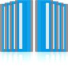 Crtiin 24 Pieces Reading Guide Strips Overlay Guide Strips for Kids Colored Overlays Bookmarks Line Trackers for Kids Dyslexia Reading Strips Student Tools(Blue)