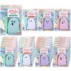 Crtiin 24 Sets Halloween Stationery Set Cute Ghost Sticky Notes Pens and Stickers Bags for Halloween Teachers Students Gifts School Party Favors Classroom Prizes Office Supplies Goodie Bag Stuffers