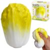 Crunchy Cabbage Squishy, Crispy Cabbage Stress Ball for Adults，Yellow
