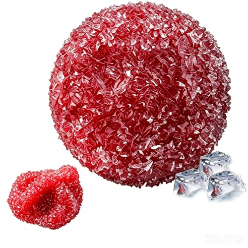Crunchy Squishy Stress Ball, Ice Squishies Stress Ball, 2026 New Squeeze Stress Slushie Squishy, Ice Skin Fidget Sensory Toys for Relaxing, Non-Sticky Slow Rising Squeeze Balls,Red