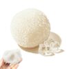 Crunchy Squishy Stress Ball Sensory Textured Memory Gel Fidget (White)