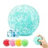 Crunchy Squishy Stress Ball, Waxberry Moldable Crunchy Stress Ball, Ice Skin Fidget Sensory Toy, Slow Recovery Non-Bounce Slushy Squishy Ball, Satisfying Squishy Relaxing Fidget (Mint Green)