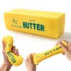Crunchy Squishy Toy, Crunchy Butter Squishy ASMR Sensory Fidgets Desk Toys Slow Rise Moldable Realistic Squishy Butter Stick Squeeze Toys Adult Fidgets Calming Stress Relief Gifts for Women Men Teens