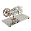 Cryfokt Mini Hot Air Stirling Engine Model with Glass Tube and Alcohol Lamp