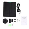 Cryfokt Solar Panel Kit for Ring Video Doorbell 4/3/3 Plus/2 (Black)