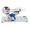 Cryfokt Stirling Engine Model with Multicolor LED Lights, Aluminum Alloy