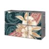 CSGJMYGS Elegant Hawaiian PatternFoldable Storage Bins, 6-Pack