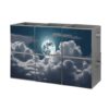 CSGJMYGS Night Sky Full MoonFoldable Storage Bins, 6-Pack