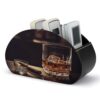 CSGJMYGS PU Leather Remote Control Holder TV Remote Storage Box