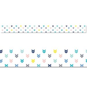 CTP Colorful Mini Chevrons EZ Border for Classroom Bulletin Board Border for Classroom (Creative Teaching Press 10529), 48 ft per Package