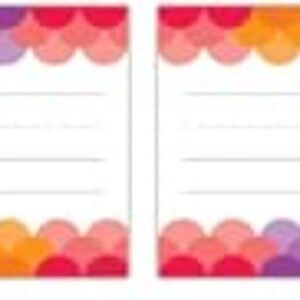 CTP Painted Palette Rainbow Scallops Name Plates, Set of 36, 9.5” x 3.25” Each (Creative Teaching Press 4401) (Pack of 2)