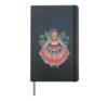 Cuba Traditional Dance Girl Floral Art Souvenir Hardcover Journal, Black