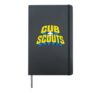 Cub Scouts Comic Book Adventure Style Typography Graphic Hardcover Journal, Black
