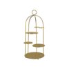 Cupcake Stand Cake Stand with Metal Handles Multi-Layer Dessert Table Metal Cupcake Display Stand Afternoon Tea Pastry Fruit Serving Tray Dessert Display Plate (Gold)