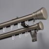 Curtain Track System,Champagne Double Curtain Track Set for Bay Windows, Wall Mounted with Installation Kits, 4m (13ft) - Ideal for Living Room Decor, Easy Install, Durable & Stylish
