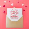 Customized Pre Inked Holiday Stamp Sparkling Cheer - Housewarming Gift