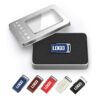 Custom Leather case Metal USB Flash Drive Laser Engraving(50,16)