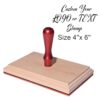 Custom Logo Stamp | Business Packaging & Branding | Wood Rubber Stamp