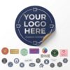 Custom Logo Stickers, Multi-Label Paper Sheets for Packaging (Rectangular)