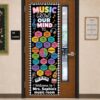Custom Music Classroom Door Cover, Banner, Tapestry, Music Teacher Gifts