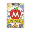 Custom Name Teacher Clipboard, Personalized Acrylic Paper Clipboard