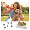 Custom Pet Photo Puzzle 300 Pieces Personalized Dog Cat Jigsaw Puzzle from Your Picture Custom Puzzle Gift for Dog Mom Cat Dad Birthday Gift Pet Lovers Keepsake (Custom Pet Photo Puzzle)