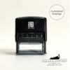 Custom Self-Inking Stamp Personalized Office Address Logo 2.28x0.87 Inch