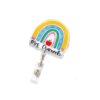 Custom Teacher Badge Reel, Customized Teacher Badge Holder Retractable Clip, Thank You Teachers Appreciation Gifts, Classroom Decor Supplies Must Haves, Back to School Gifts for Teacher
