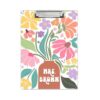 Custom Teacher Clipboard, Personalized Boho Floral Clipboard for Teacher