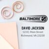 Custom Wood Handle Return Address Stamp Atlanta Fastball - Rubber Stamp
