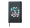 Cute 100 Days of Learning Celebration Hardcover Journal, Black