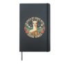 Cute Alpaca Vibes Travel Adventure Art Hardcover Journal, Black