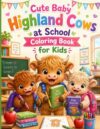 Cute Baby Highland Cows Back to School Coloring Book: Bold & Easy School-Themed Coloring Pages for Kids Ages 4–8 | Adorable Classroom Adventures, ... Activities, Art Class & First Day of School