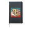 Cute Bookworm of Books Reading Glasses Learning Reading Hardcover Journal, Black