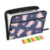 Cute Cartoon Axolotl Expanding File Folder with 13 Pockets, Zipper Accordion Filing Folders Document Organizer with Tabs for Office,School,Home